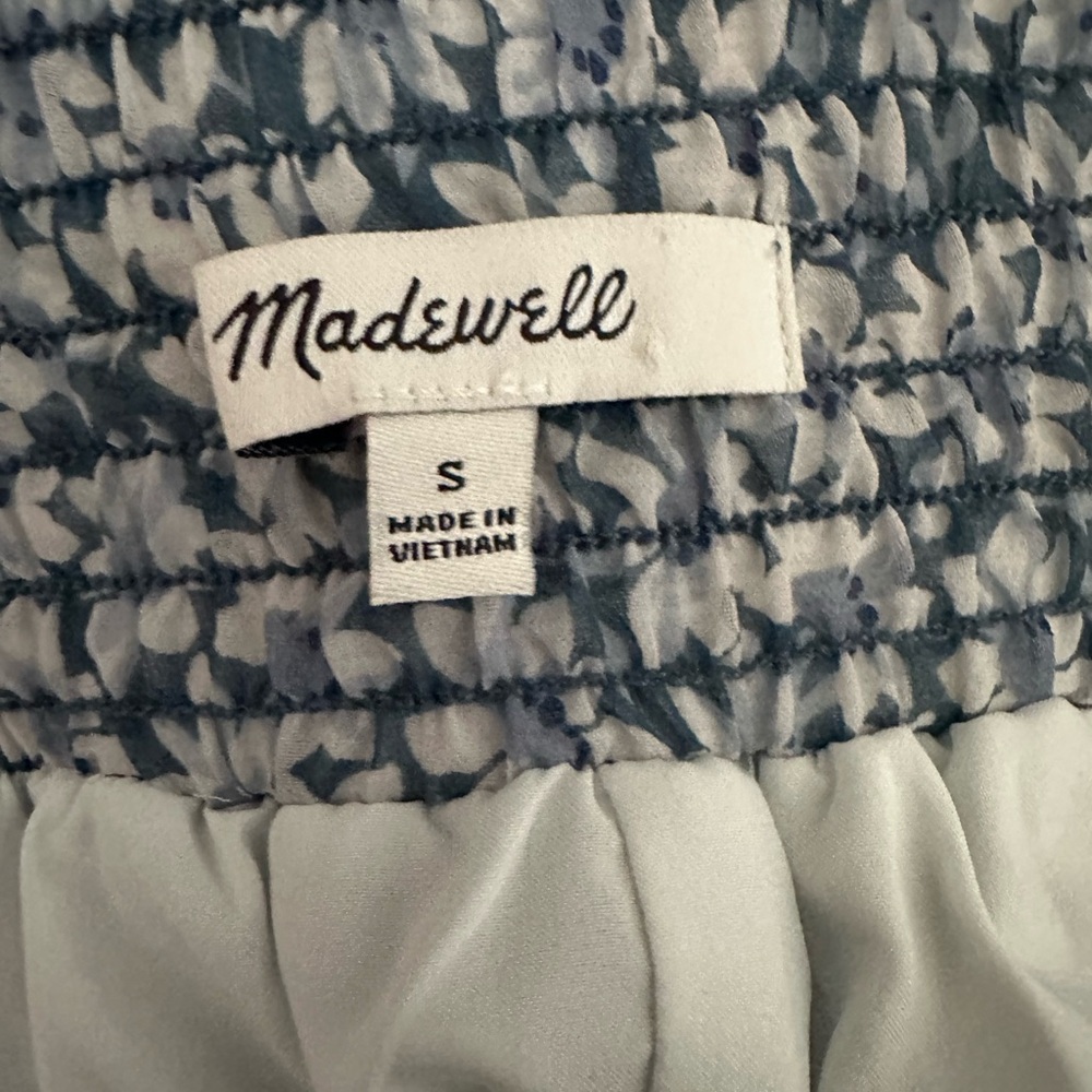 Madewell Floral Maxi Skirt in Blue and White - Picture 4 of 5